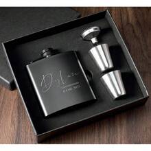 Petaca de cuero personalizada para hombres, regalos para padrinos de boda, regalos para el mejor hombre, petaca de cadera de cuero, petaca grabada a medida para padrinos de boda, petaca de boda, regalo grabado para papá, regalo para el novio, regalos para el novio, regalos para el esposo, regalos únicos de propuesta para padrinos de boda y despedida de soltero