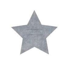 Porta cubiertos de fieltro en forma de estrella, soporte para utensilios navideños para cenas y fiestas, decoración festiva de mesa. - Gris - Ver 5
