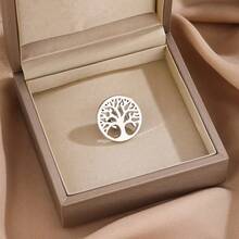 Minimalist Elegant Tree Of Life Brooch, Zinc Alloy Material, Personalized High-End Versatile Suit Decoration Accessory Brooch, Party, Birthday Gift Christmas Men Gifts Bag Pins