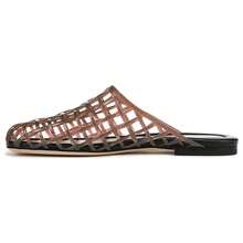 Womens Clear Jelly Shoes Slip On Closed Toe Jelly Mesh Flats Sandals Slides Comfortable Summer Beach Slippers - màu đen - Xem 1