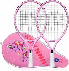Raqueta de Tenis LUNNADE para Niños Junior, Raqueta de Tenis Juvenil de 19/21/23/25 Pulgadas con Funda, Adecuada para Niños y Niñas Principiantes de 3 a 12 Años