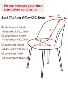 1pc Silver Fox Plush Elastic Dining Chair Cover, Removable & Machine Washable, Furniture Decoration Protection, Autumn/Winter Fabric, Chair Slipcover, Chair Not Included - Multicolor - View 3