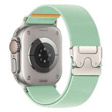 Elastic Sport Bands Compatible With Apple Watch Ultra1/2 Bands 49mm 46mm 45mm 44mm 42mm 41mm 40mm 38mm Men Women,Parachute Buckle Stretchy Nylon Wide Strap Wristband Compatible With IWatch Series 11 10 9 8 7 6 5 4 3 SE 2 1