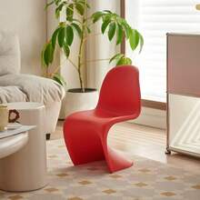 Nueva silla infantil Pan Dong, silla de comedor nórdica para el hogar, la última silla infantil creativa, silla de plástico famosa en internet de diseñador, silla de negociación, taburete de maquillaje, silla de ocio en forma de S creativa, silla de ocio moderna nórdica famosa en internet de belleza, silla de negociación