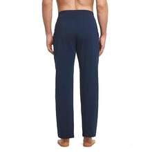 Baleaf Men's Sweatpants Casual Lounge Cotton Pajama Yoga Pants Open Bottom Straight Leg Male Sweat Pants With Pockets{"Size_name":"XX-Large","Color_name":"A-NavyBlue"} - 海軍藍 - 查看 3