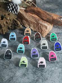 1pc/5pcs/10pcs New Finger Ring Counter Electronic Digital Hand Tally Counter, Manual Counting Ring With Display Screen, Battery Operated Clicker Counter Tool - Multicolor - View 9