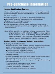 Apple 二手苹果 iPhone 14 Pro Max 深紫色 256G 高级二手苹果 iPhone - 游戏就绪，双卡 5G，95% 新，原装屏幕和高效电池（≥90%） - 暗夜紫 - 查看 6