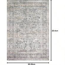 Lucia LUC - 03 SteelIvory 2'0x 3'0 Accent Rug - Acero/Marfil + 10' x 2'8" (Rectangular) - Ver 3
