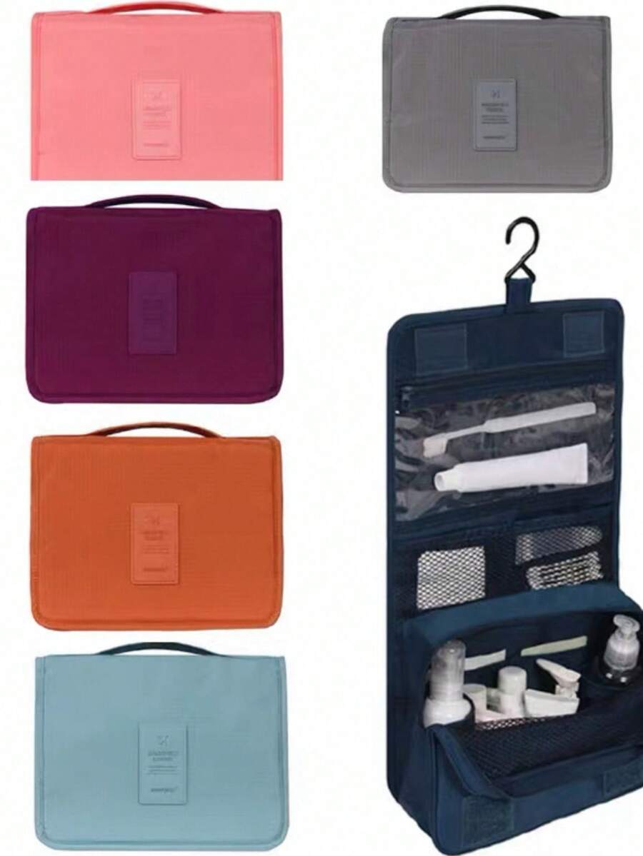 Toiletry Bag Men's Women's Travel Bag Personal Hygiene Organizer With Divider 002 - 彩色 - 查看 1