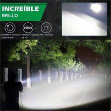 2 Pcs 120W LED Auxiliary Headlight With 7 Inch Magnifying Glass, 6000K, Waterproof And Durable, Easy To Install, Suitable For Motorcycles And Cars. - Black - View 4