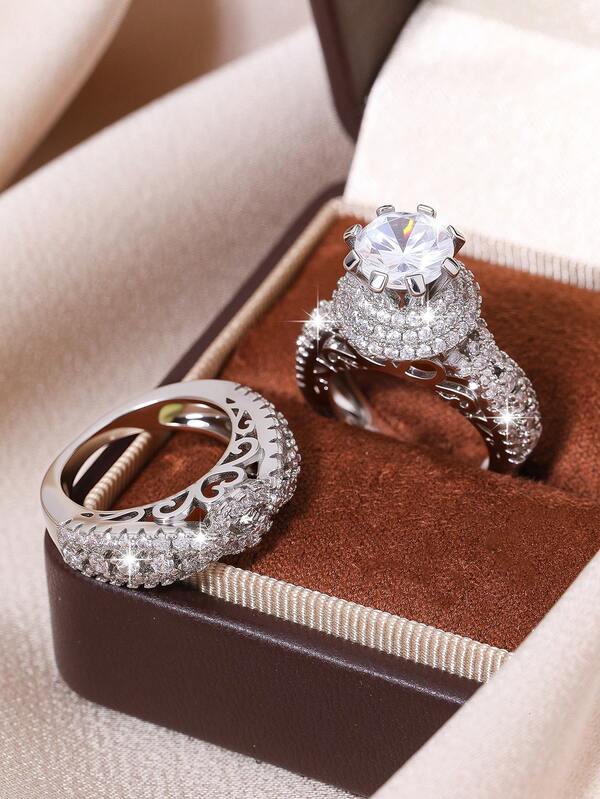 1 Set elegante & filigrane Ringe für Frauen, geeignet für den täglichen Gebrauch