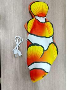 1 pieza Juguete eléctrico de pez flácido para gatos, práctico y multifuncional