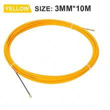 3mm 5M~50M Fiberglass Cable Puller Electric Cable Guide Device Nylon Duct Snake Wire For Electrician Fish Tape Wire Tool