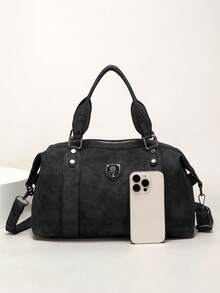 Nouveau sac  PU pour femmes, style rétro, sac à main. Sac à bandoulière mode avec sangle amovible. Porte-monnaie pour le travail et les voyages des femmes. Gris, noir, vert