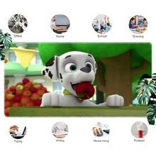 1pc  Cartoon Gaming Mouse Mat Pad - Multi Size Cartoon Design Desk Mat, Non- Base & Stitched Edges, For Office, Gaming, Study & Computer Accessories, Gift For  Fans, Kids & Family