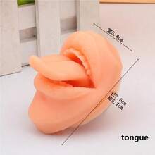 仿真硅胶穿刺练习模型，软硅胶柔性模型身体部位展示套装练习教学道具，3D仿真人体穿刺工具，耳、眼、鼻、口、舌、肚脐初学者穿刺。 - 杏色 - 查看 17