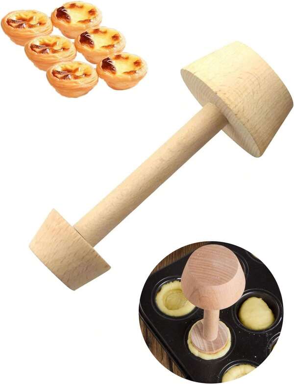 Wooden Tart Mold, Double-Sided Tart Cake Bottom Mold Wooden Pastry Mold Mini Tart Mold Set DIY Cake Baking Tools Suitable For Mini Tarts, Cheesecake, Desserts (Wooden), Suitable For Mini Tarts, Muffins, Pasta And Dessert Baking, Kitchen Party Baking Tools.