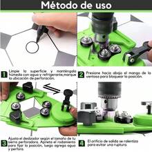 Guía De Sierra De Agujero De Broca Con Soporte De Succión - Verde - Ver 7