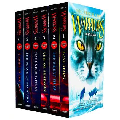 Warrior Cats The Broken Code Series 7 Collection 6 Books Set By Erin Hunter (Lost Stars, Silent Thaw, Veil Of Shadows, Darkness Within, Place Of No Stars & Light In The Mist)