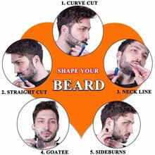 Recortadora de barba para hombres, herramienta para dar forma a la barba, adecuada para recortar la barba, perilla, línea del cuello y peinado, regalo ideal para Navidad y Año Nuevo
