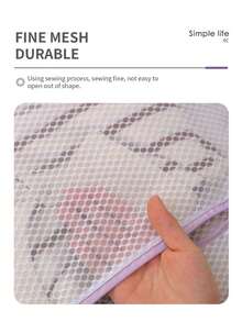1pc Home Anti Deformation Laundry Bag, Thickened Coarse Mesh Protective Laundry Bag, Washing Machine Special Down Jacket Clothes Mesh Bag - Multicolor - View 8