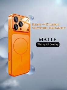 Instant For IPhone 17-Style Upgrade: Original Large Window Magnetic Case Compatible With IPhone 17/ 16/ 15/ 14/ 13 Air/ 17 Pro Max – Wireless Charging Compatible, Matte Texture