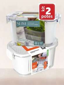 Bottles,Jars & Boxes - 套件 2 矩形盆. 630ml 編號.1767 - 查看 12