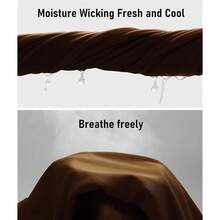 SCODI Mens Polo Shirts Performance Short Sleeve Tactical Shirts Athletic Golf Shirt For Men Daily Casual Collared T-Shirt{"Size_name":"Medium","Color_name":"Brown"} - Màu nâu - Xem 5