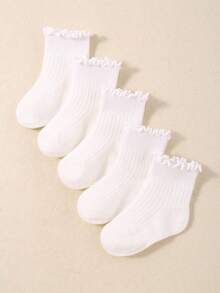 20 Pairs Ruffled Lace Elastic Baby Girl Socks, Cute Lace Short Socks Suitable For Baby Girls, All Seasons Including Newborn And Toddler, Great For Christmas/Thanksgiving Gifts, Quarter Socks - Multicolor - View 17