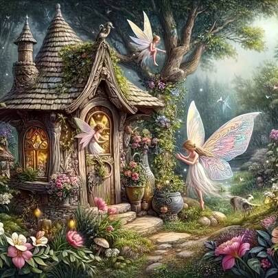 5D Diamond Painting Kit - Pattern DIY Full Round Diamond Mosaic Painting By Numbers, Diamond Embroidery Handcraft Set, Holiday Party Decor, Art Wall Painting For Bedroom, Office, Living Room