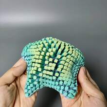 Multi-Joint Movable Starfish Model, Soft Body, 3D Craft, Year Of The Snake Gift, Easter Gift, Easter, Eggs, Craft Display, Desktop Figurine, Random Rainbow And Candy Colors - 藍色和綠色 - 查看 7