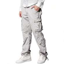 Men's  Cargo Pants - 6053 Silver Gray - View 2