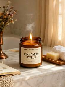 Ins Style Autumn Scented Candles Gift Set | Soy Aromatherapy Candle For Relaxation & Sleep, Natural Gifts For Women, Cozy Autumn Bedroom Decor. - Mocha Brown - View 7