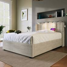 Bed Bases & Foundations - Natural + Linen - View 7