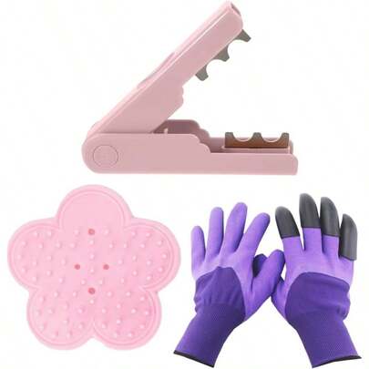 3 Pcs Flower Leaf Thorn Stripper Professional Thorn Leaf Remover Stripping Tools With Garden Gloves Home Garden Floral Arrangement Supplies