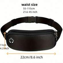 Unisex Waterproof Running Waist Pack, Convenient Hands-Free Phone Pocket Design, Durable Chain, Suitable For Active Lifestyle