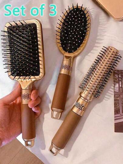 4/1pc Air Cushion Massage Comb, Hair Brush, Hairdressing Comb, Curling Comb, Air Cushion Comb, Wide-Tooth Comb, Insert Comb, Pointed Tail Comb, Folding Comb, Roller Comb, Bone Comb, Meridian Massage Comb, Hairdressing Tool, Scalp Massage Comb, Beauty Tool, Hair Care Product, Suitable For Curly, Straight Hair, Hairstyling, Beauty Salon, Barbershop, Bone Comb, Dyeing, Easily Glides Through Scalp Massage, Braiding, Styling, Straightening, Suitable For Thick, Long/Short, Dry, Wavy, Straight Hair And All Hair Types