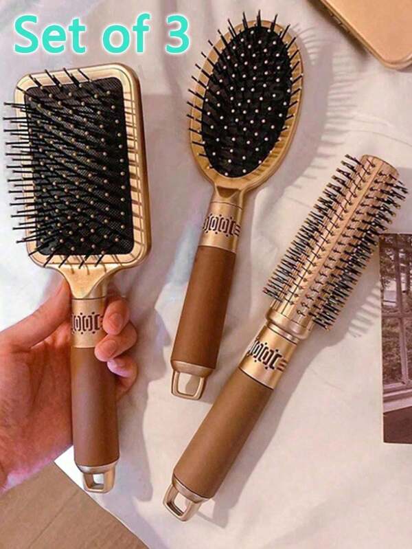 4/1pc Air Cushion Massage Comb, Hair Brush, Hairdressing Comb, Curling Comb, Air Cushion Comb, Wide-Tooth Comb, Insert Comb, Pointed Tail Comb, Folding Comb, Roller Comb, Bone Comb, Meridian Massage Comb, Hairdressing Tool, Scalp Massage Comb, Beauty Tool, Hair Care Product, Suitable For Curly, Straight Hair, Hairstyling, Beauty Salon, Barbershop, Bone Comb, Dyeing, Easily Glides Through Scalp Massage, Braiding, Styling, Straightening, Suitable For Thick, Long/Short, Dry, Wavy, Straight Hair And All Hair Types