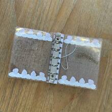 M5 可爱草莓奶油色 PVC 活页笔记本封面，透明便签本封面，适用于照片收纳、贴纸簿、日记本、相册、卡片收纳、DIY 手账本 - 彩色 - 查看 7