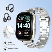 Die Smartwatch beinhaltet Bluetooth-Kopfhörer, unterstützt Bluetooth-Anrufe, Vollbildschirm, Schütteln zum Fotografieren, mehrere Sportmodi, Wetter, Kalorienrechner, Schrittzähler, Timer