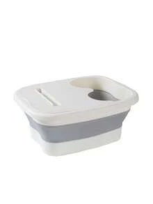1件特价折叠足浴盆折叠足浴盆足浴工具足浴按摩器按摩足浴盆家用成人宿舍便携式塑料保健加厚洗脚盆浴室配件适合家庭旅行 - 彩色 - 查看 11