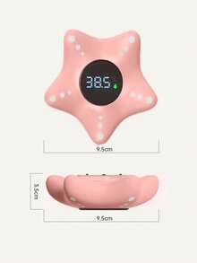 1个婴儿洗澡温度计，自动开关漂浮玩具，水温安全警报，华氏度和摄氏度双显示，适合儿童宝宝生日圣诞节礼物 - 海星 - 查看 3