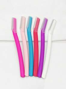 12件/6件/3件装长柄眉毛修剪器，锋利微距防刮毛发修剪器，眉毛修剪器，眉刀，眉形修饰美容工具。面部剃刀，眉刀和眉形修饰工具，微型面部毛发刀，眉刀，女士面部美容剃刀，美容剃刀，眉刀。用于修饰面部毛发和眉毛，价格实惠，适合作为圣诞礼物、化妆品、化妆工具、廉价商品、礼品、女士礼物、圣诞礼物。 - 彩色 - 查看 11