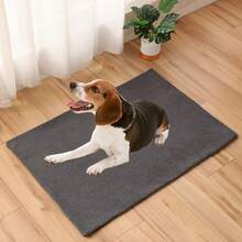 Almohadilla térmica para mascotas de varios tamaños - No se necesita electricidad, con resistencia física al frío, lavable a máquina y extraíble, fácil de limpiar, suave y cómoda, adecuada como cama/alfombra para mascotas en interiores/exteriores en clima frío - Gris - Ver 5