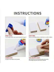 20g Super Clear Glue, Waterproof Multi-Purpose Adhesive, Suitable For Nail Art, Plastic, Metal, Faux Leather, Rubber, Wood, Ceramic, Non-Yellowing, Versatile For Tire And Home Repair