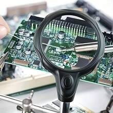 Auxiliary Workbench, Auxiliary Soldering Station, Auxiliary Inspection Workbench, With Magnifier, LED Lighting, Auxiliary Clamp, Repair Tool Kit, For Soldering, Assembly - Multicolor - View 11