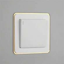 1pc Acrylic Smooth Switch Cover - Elegant Narrow Edge Design, Decorative Switch And Outlet Cover For Wall Protection - Multicolor - View 3
