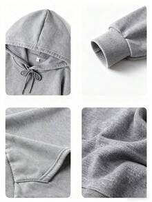 1 Stück grauer Pullover Hoodie mit Kordelzug und Taschen, Damen Cartoon Waschbär Muster Lässig Sweatshirt, Loose Fit, Langarm Jacke Hoodie Top für Herbst/Winter, Ins Style