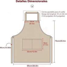 4 Piezas Delantales para Mujeres Hombres Barbacoa Chef Cocina Delantal de Cocina Ajustable con Bolsillos para Parrilla Unisex Hornear Pintura Arte Estilista Lavavajillas - Rosa - Ver 3