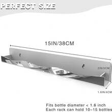 Spiegelgold Acryl Nagellack Regal, 38 cm wandmontiertes Regal Nagellack Regal, Aufbewahrungsregal für Sonnenbrillen, ätherische Öle